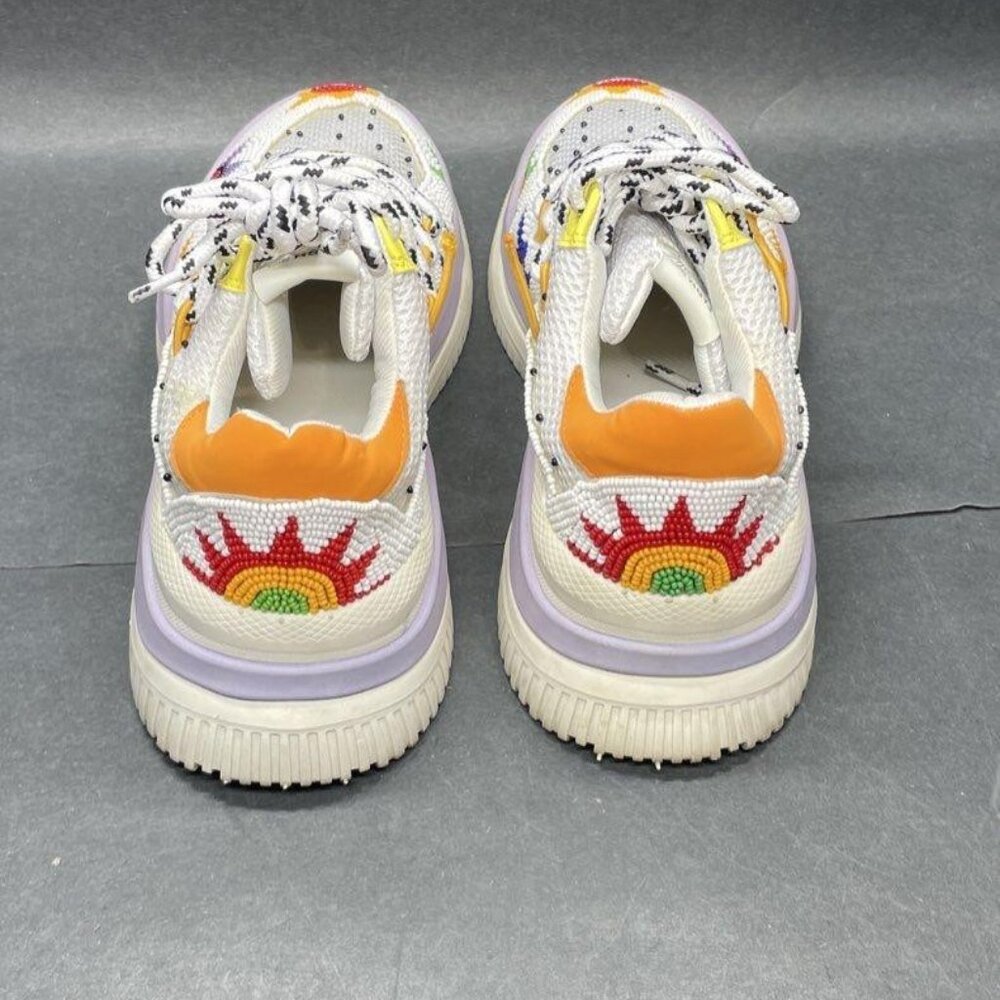Farm Rio Beaded Sunset Tennis Shoes Size 11 - Picture 4 of 8